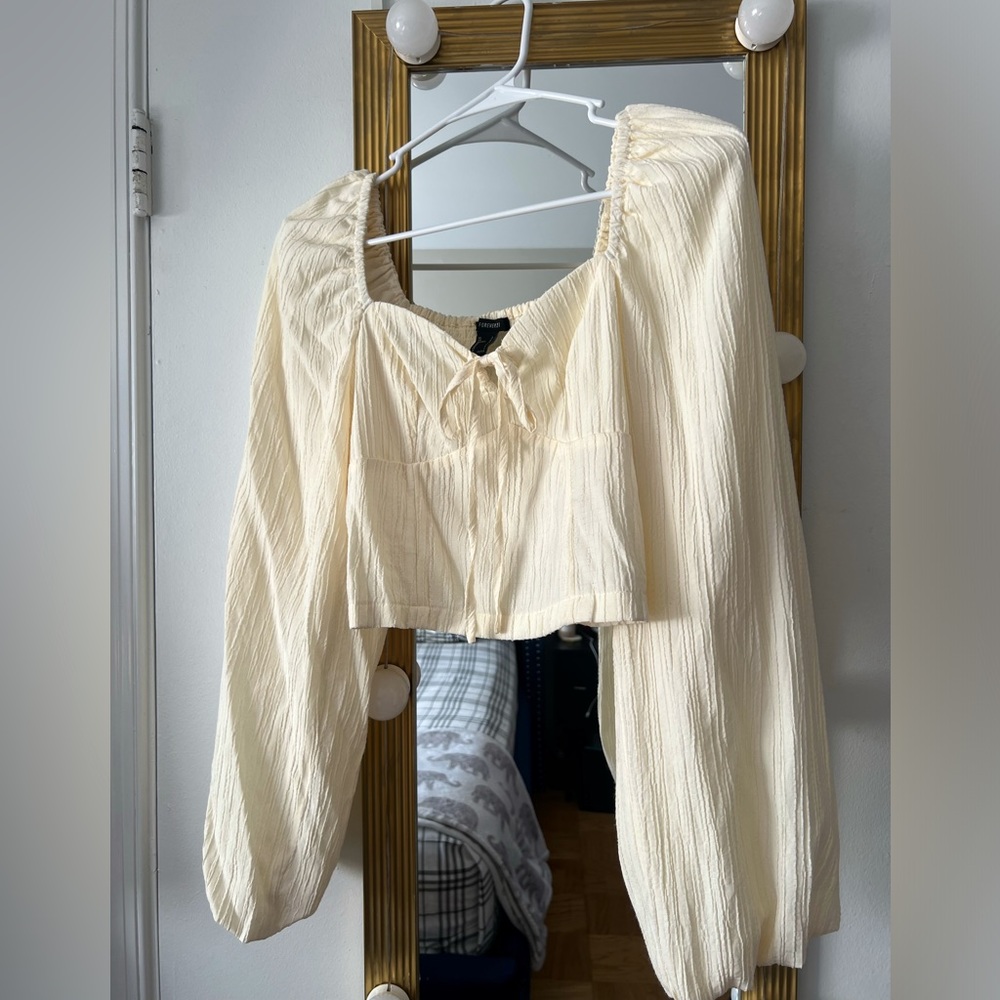 Long Sleeve Crop Blouse